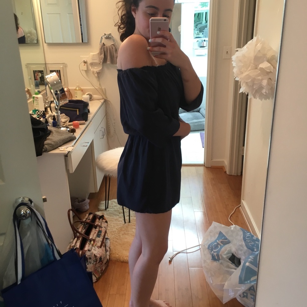 Brandy Melville dark navy blue almost black romper